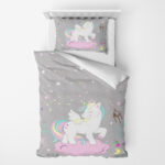 3D-SINGL POSTELJINA-Jednorog oblak