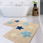 Akrilne 2-delne staze za kupatilo-Blue stars