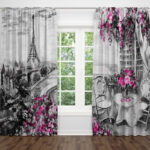 MEY HOME 3D-Draperi-Paris in grey