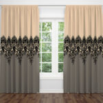 MEY HOME 3D-Draperi-Black ornaments