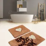 Akrilne 2-delne staze za kupatilo- Home sweet home braon