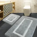 Akrilne 2-delne staze za kupatilo- Beli okvir