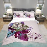 3D-POSTELJINA-Flowers pink