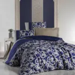 LUX 100 % Pamučni Saten-Pera Teget