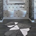 Akrilne 2-delne staze za kupatilo- Grey & white