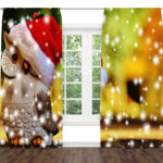 MEY HOME 3D-Sparkling Owl with Santa Hat