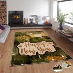 3D-TEPISI-Happy New Year Decorative Rug