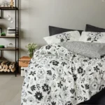 100 % Pamuk Posteljina- Meresa Crna