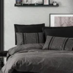 100 % Pamuk Posteljina- Bitter antrasit-siyah