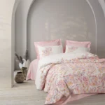 100 % Pamuk Posteljina- Bohem muna pembe