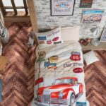 100 % Pamuk Singl Posteljina- Route Bež