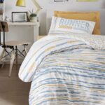 100 % Pamuk Singl Posteljina- Dashon Žuta