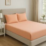 Čaršaf na lastiš + 2 Jastučnice - Narandžasta