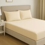 Čaršaf na lastiš + 2 Jastučnice - Krem