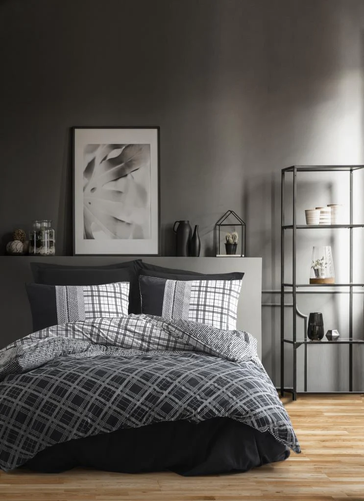 100% Pamuk Posteljina 100 % Pamuk Posteljina- Carlos Crna - Slika 1